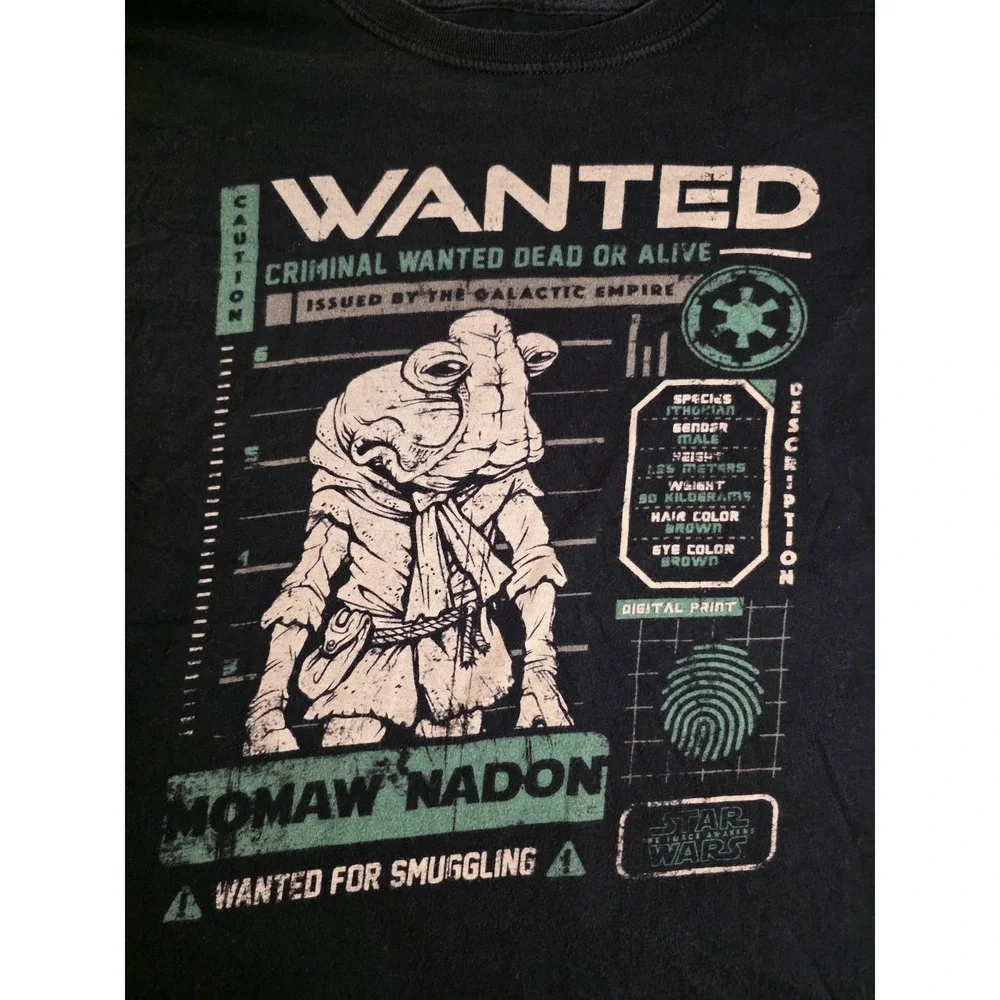 Star Wars Mens Shirt XL Black  Momaw Nadon Funko Smuggler Tee